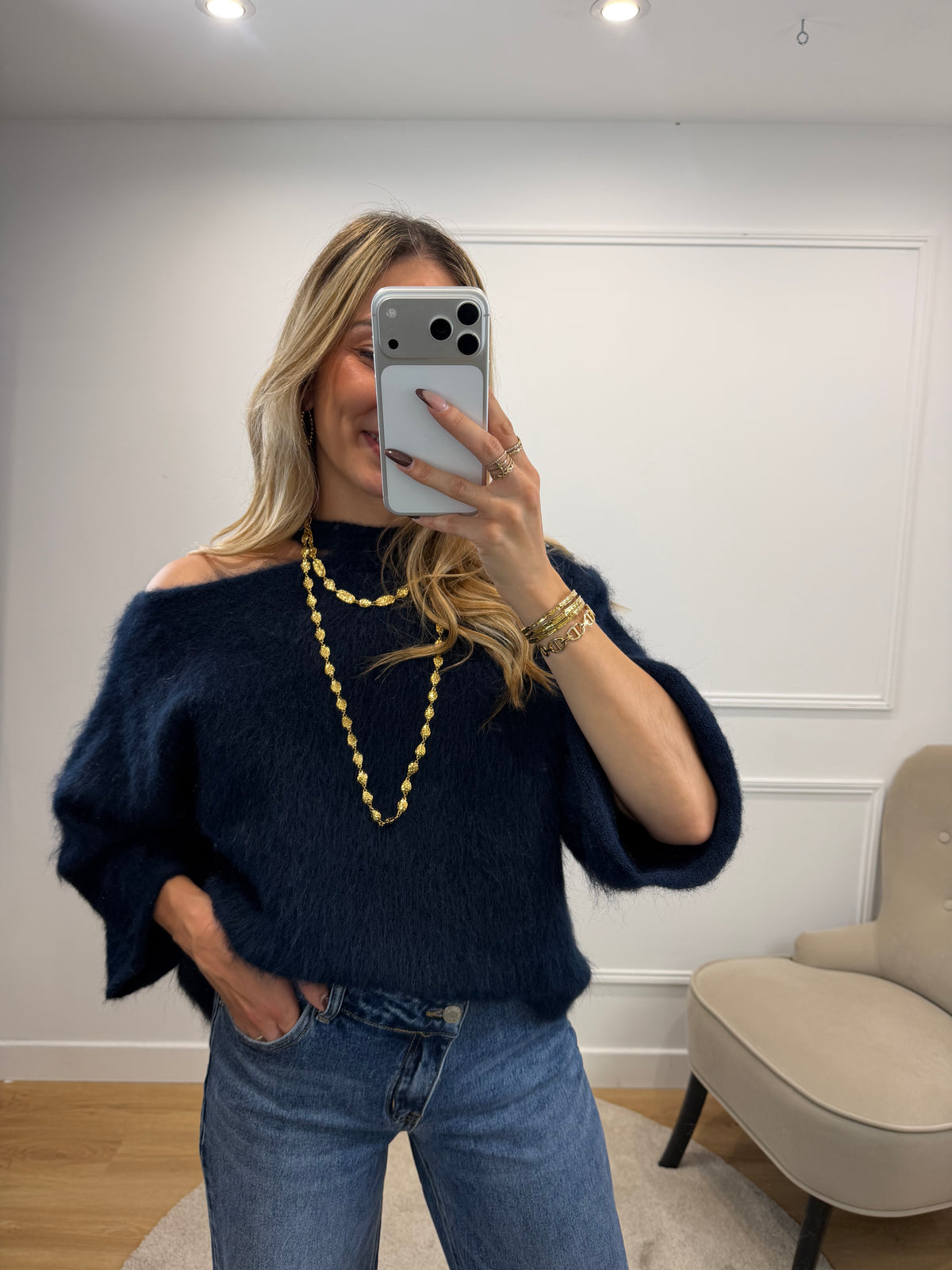 Pull Aria - Bleu Marine