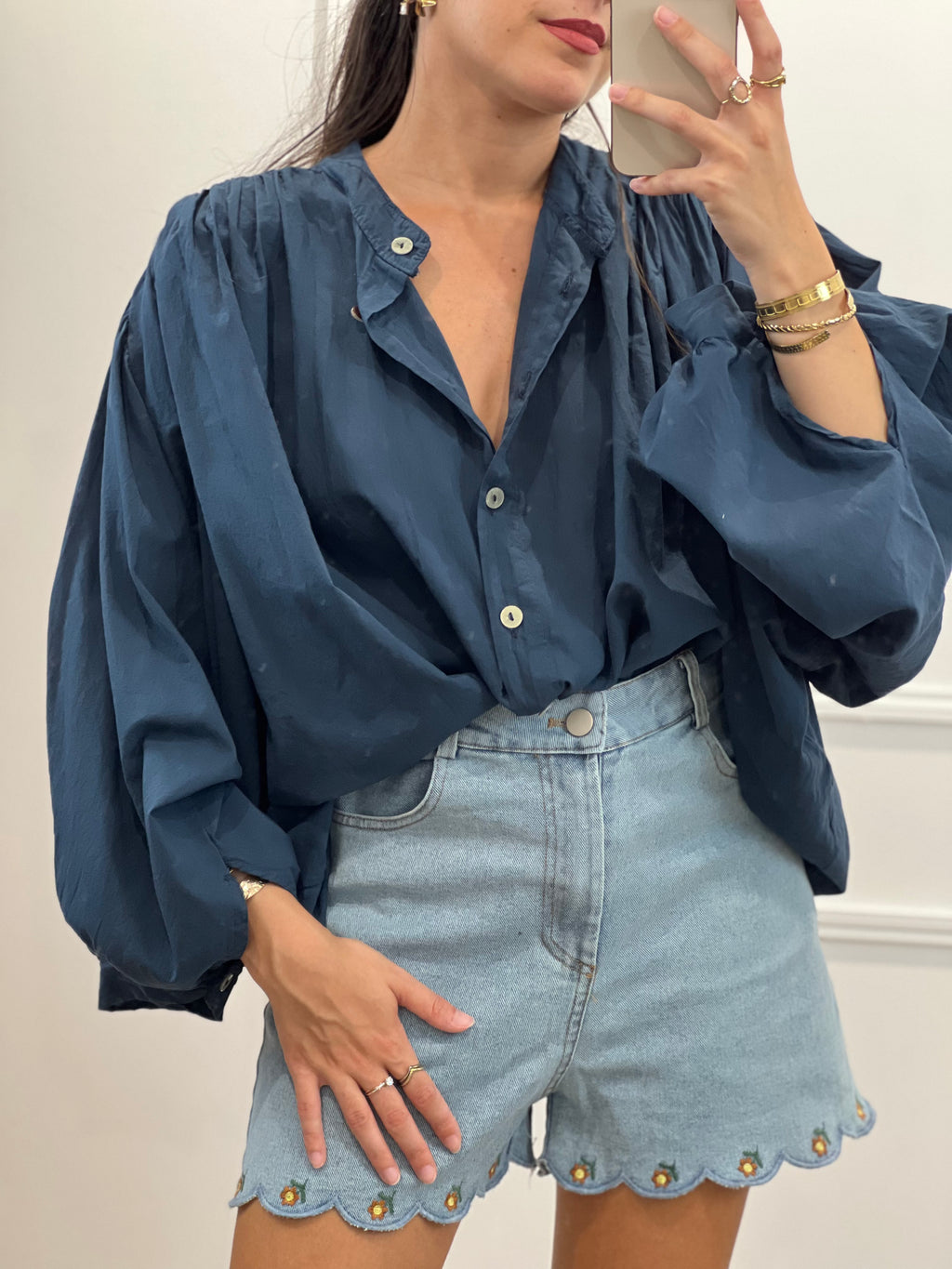 Blouse Safia - Bleu Marine