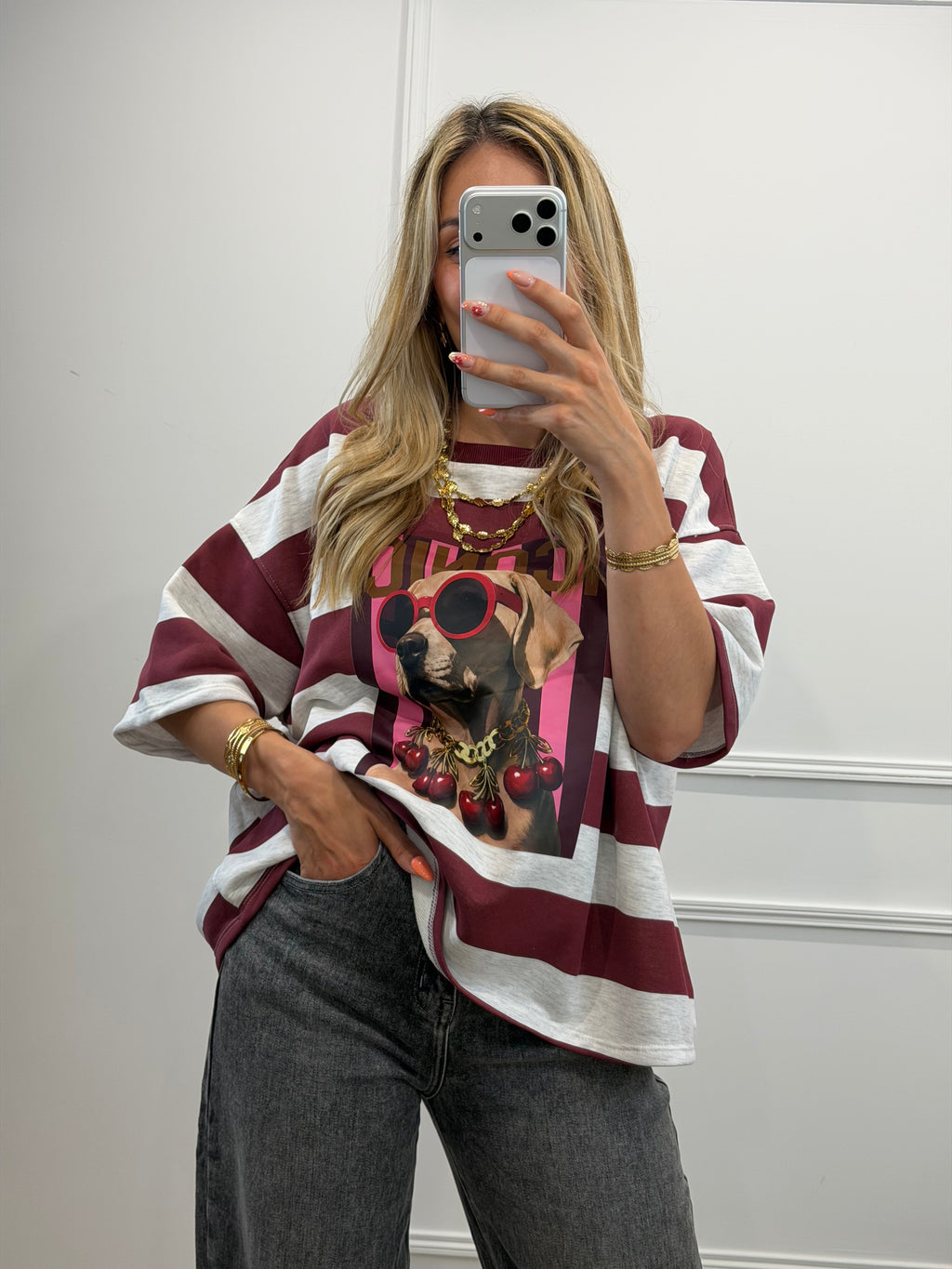 T-shirt Cherry - Bordeaux