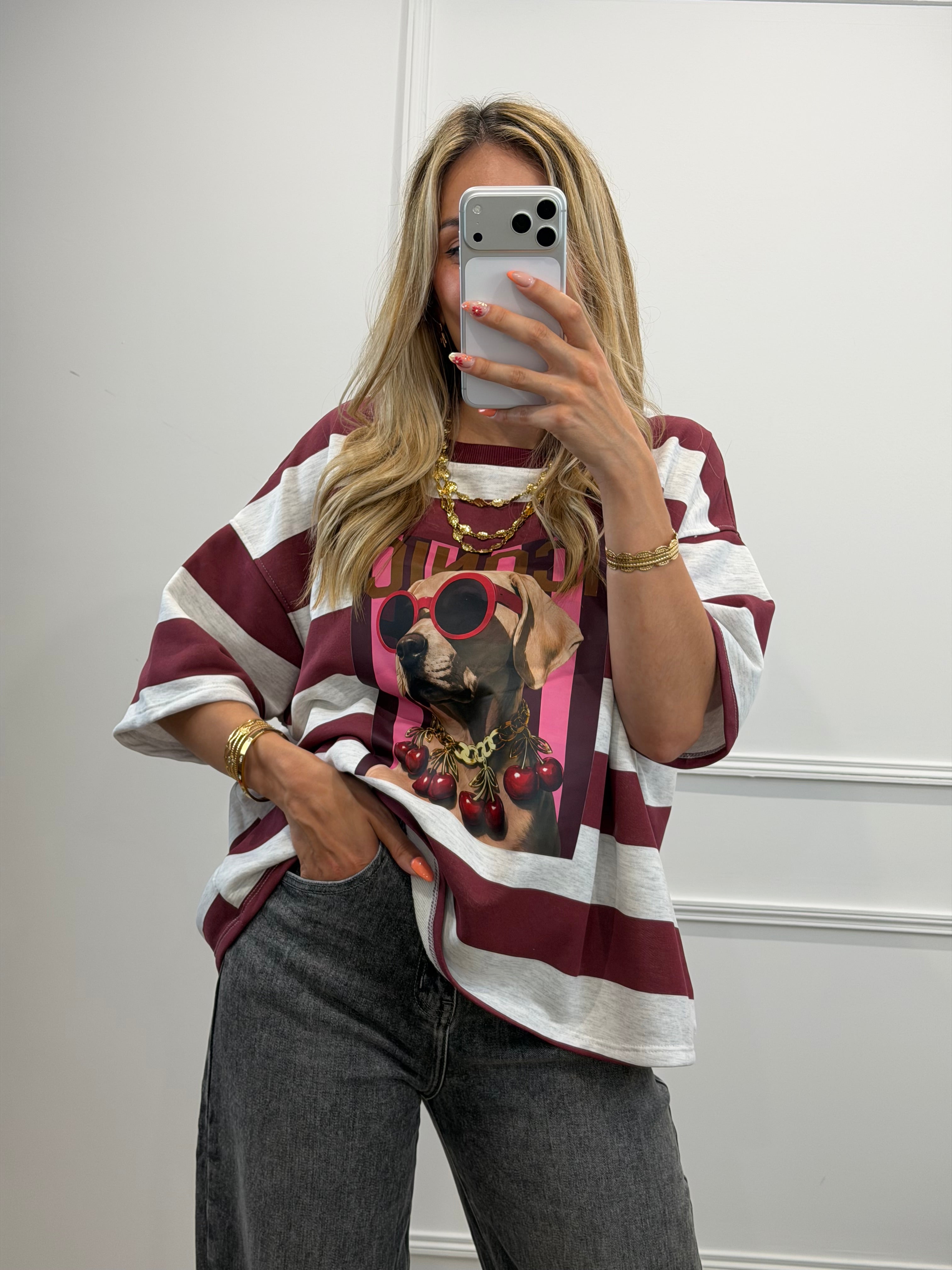 T-shirt Cherry - Bordeaux