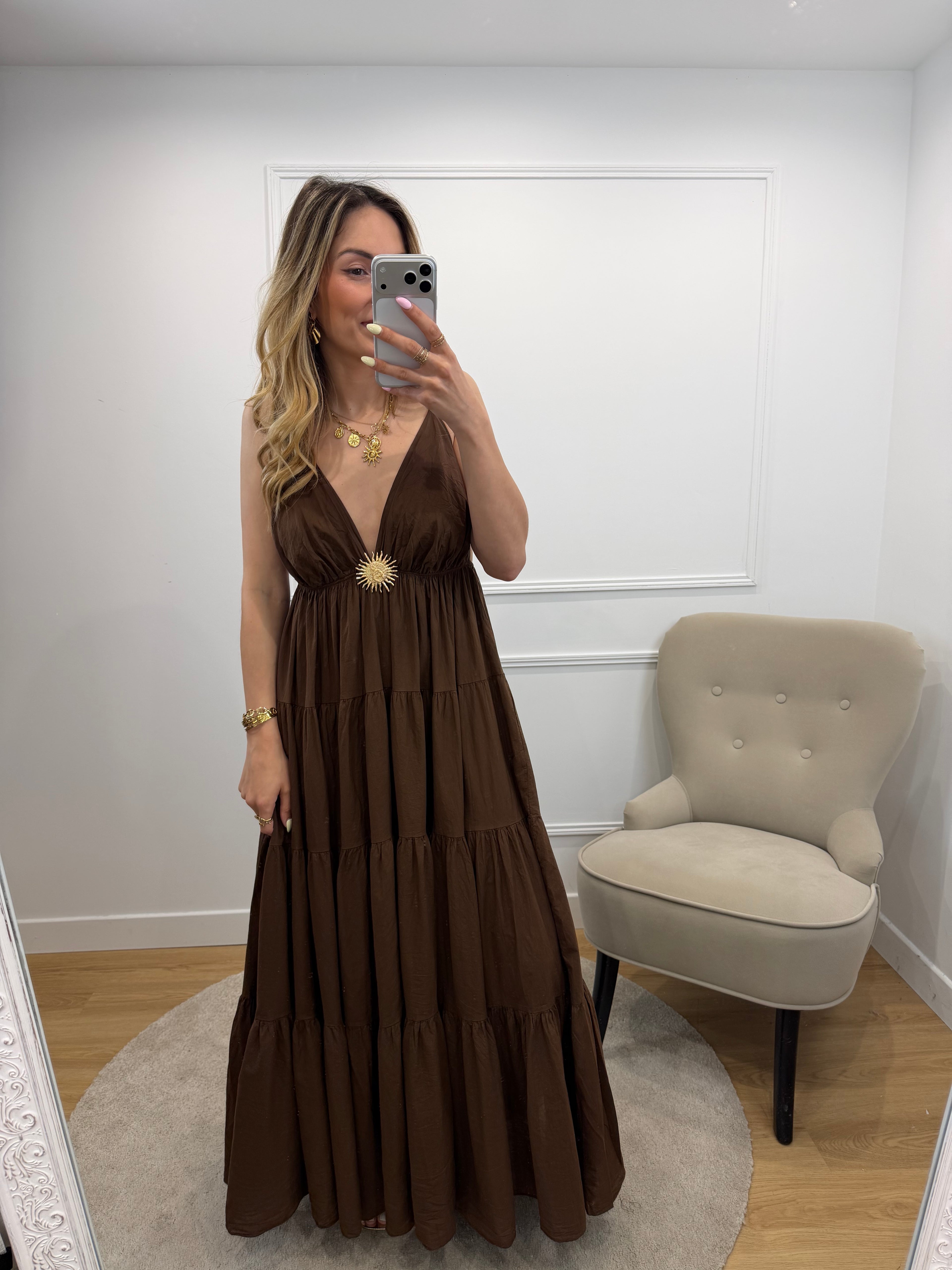 Robe SUN longue - Choco