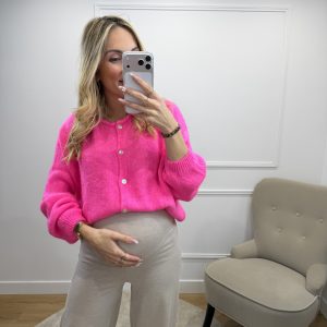 GILET MARCEAU 30% ALPAGA ROSE