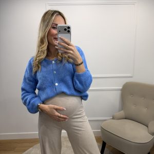 GILET MARCEAU 30% ALPAGA BLEU